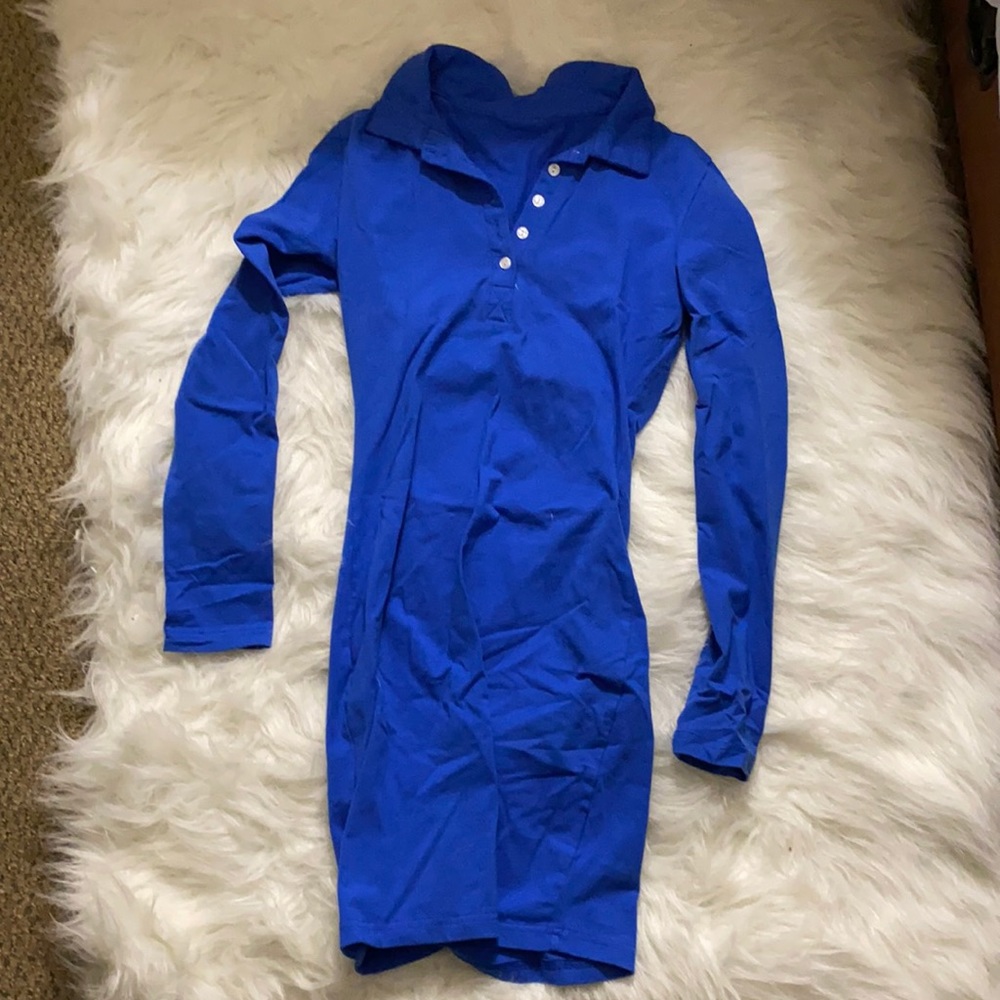 Cute blue form fitting dress